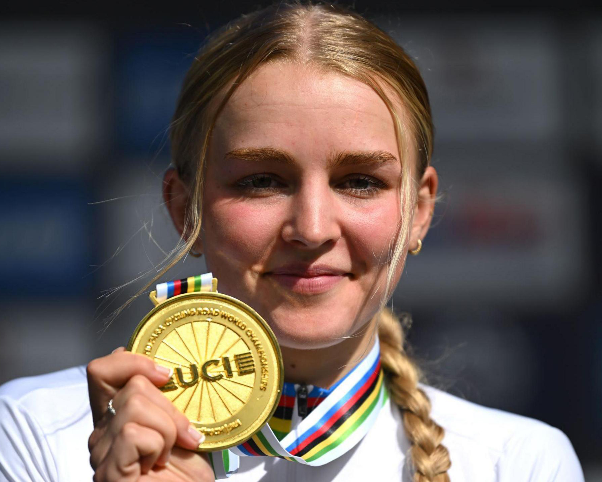 Cat Ferguson captures second gold in junior women’s road race